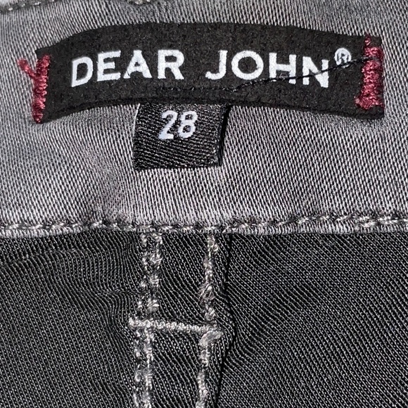 Dear John Cigarette Medium Gray Legging Jeans Stretchy Comfy Neutral Pockets 28 - Picture 5 of 8